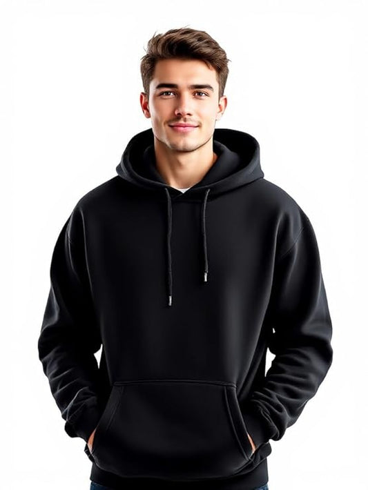 Glowic Men’s Hoodie | Oversized Stylish Sweatshirt for Winter Wear | Trendy Casual Hoodie for Men | Perfect for Gym, Travel, Streetwear Fashion