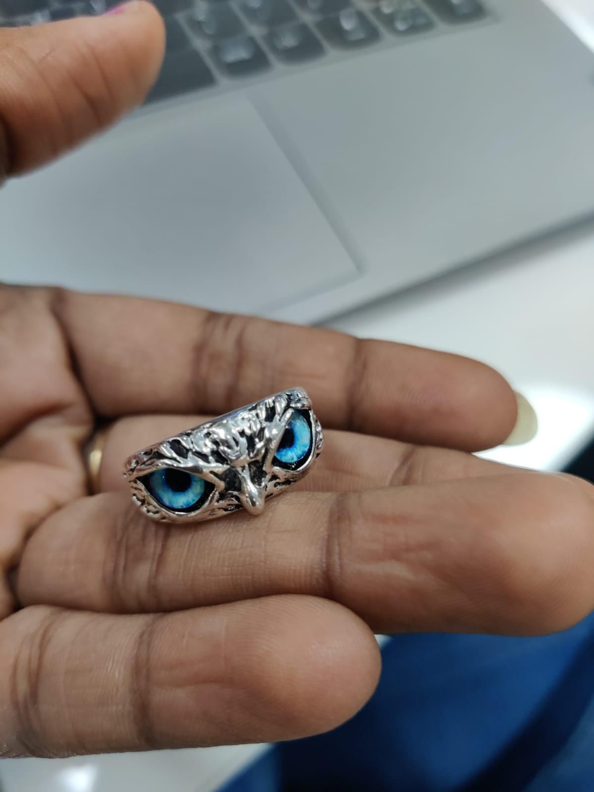 Attractive Silver Plated Owl Ring (Pack of 1)