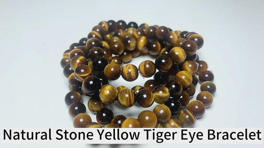 Tiger Eye Yellow Crystal Healing Stone Bracelet
